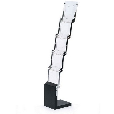 Black Catalog Shelf Brochure Stand