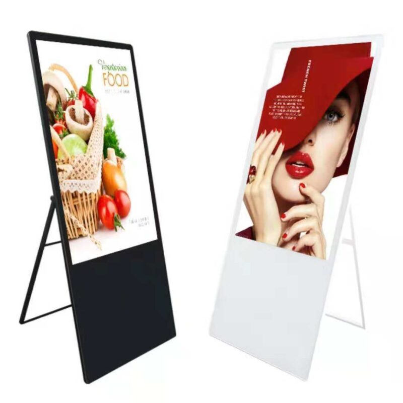 foldable standing advertising display